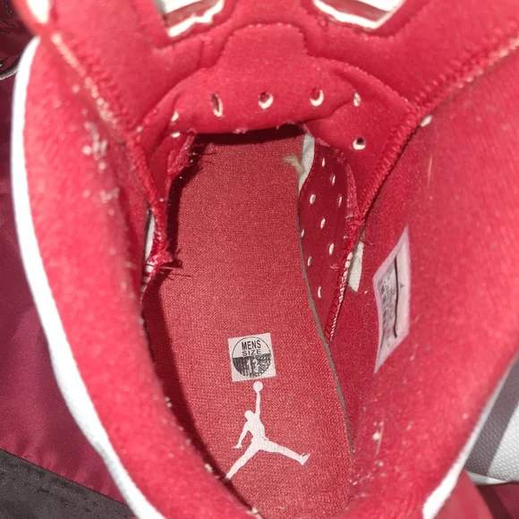  Nike Air Jordan VI 6 Retro Alternate White Grey Red - Picture 6 of 9